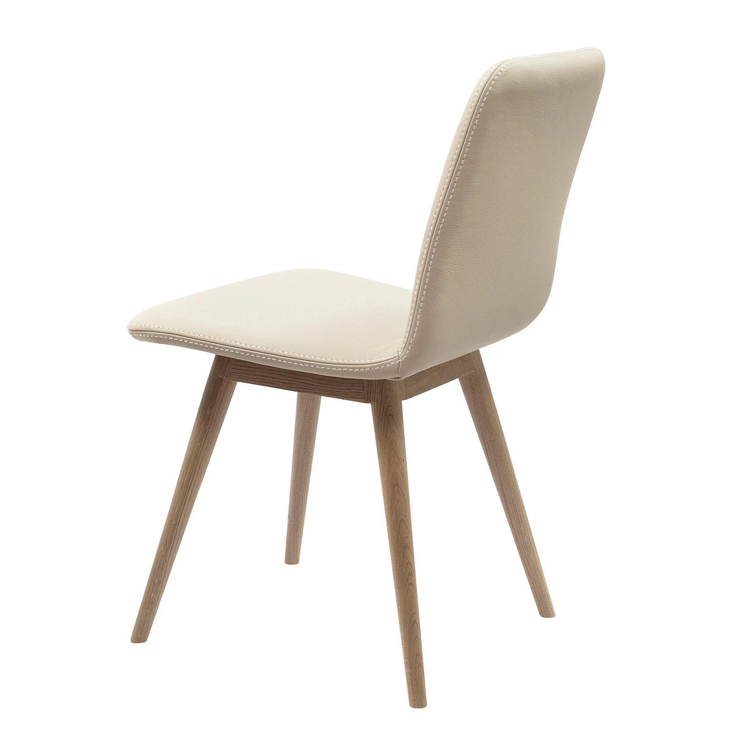 Studio Copenhagen Chaises rembourrées Loca (lot de 2) - Cuir Tupi : Crème 7 Studio Copenhagen Chaises rembourrées Loca (lot de 2) - Cuir Tupi : Crème – Image 7