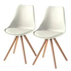 Mørteens Chaise Lindhom - Blanc - Lot de 2