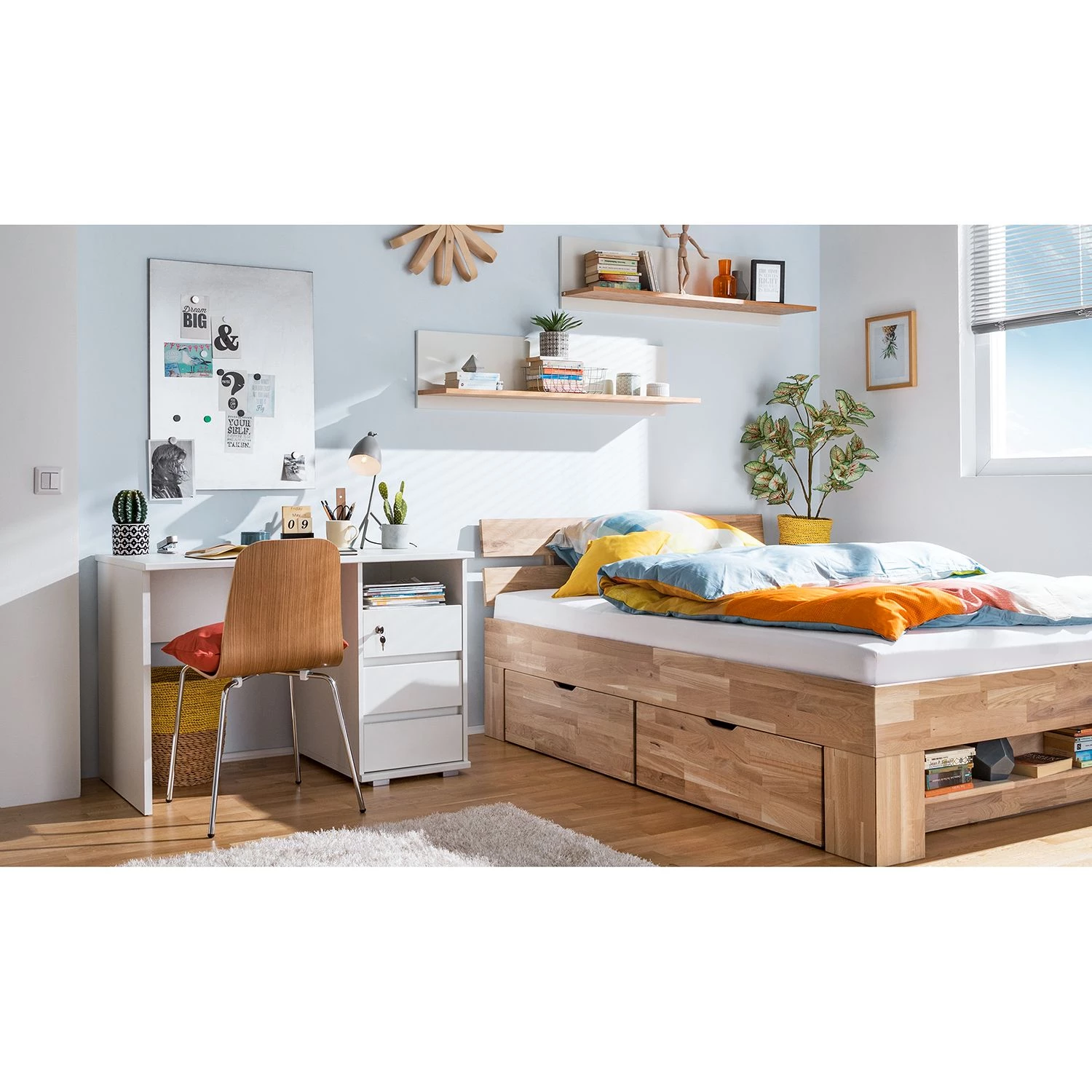 Mørteens Étagère murale Lindholm - Blanc mat - Blanc mat 3 Mørteens Étagère murale Lindholm - Blanc mat - Blanc mat – Image 3