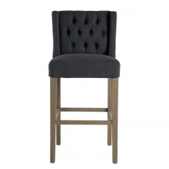 Maison Belfort Chaise de bar Nola - Tissu - Chêne massif - Gris foncé / Chêne foncé 18 Maison Belfort Chaise de bar Nola - Tissu - Chêne massif - Gris foncé / Chêne foncé -Meubles de salle à manger Soldes Magasin 1000008130 210126 14505000002 DETAILS P000000001000008130