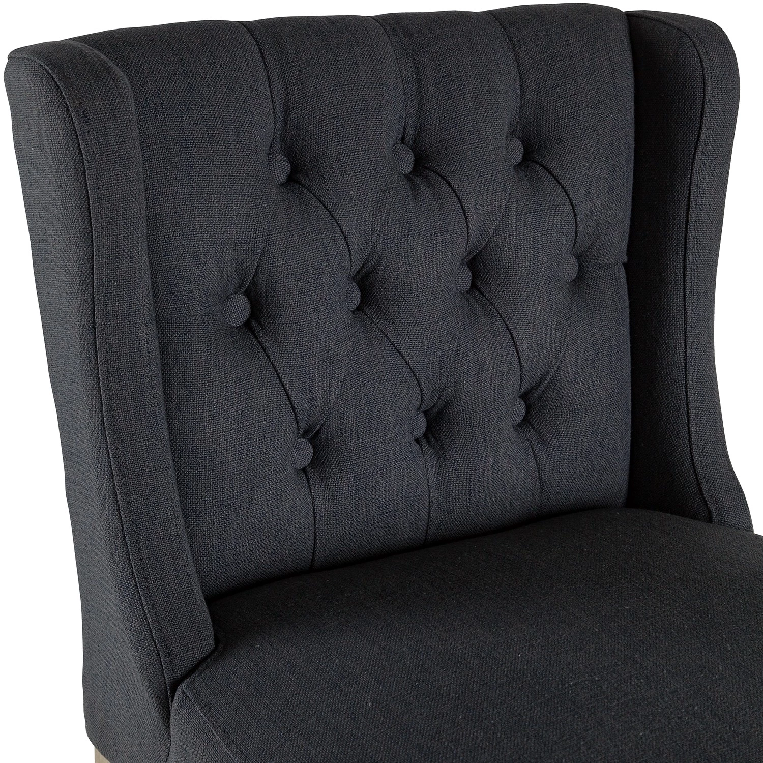 Maison Belfort Chaise de bar Nola - Tissu - Chêne massif - Gris foncé / Chêne foncé 15 Maison Belfort Chaise de bar Nola - Tissu - Chêne massif - Gris foncé / Chêne foncé – Image 15
