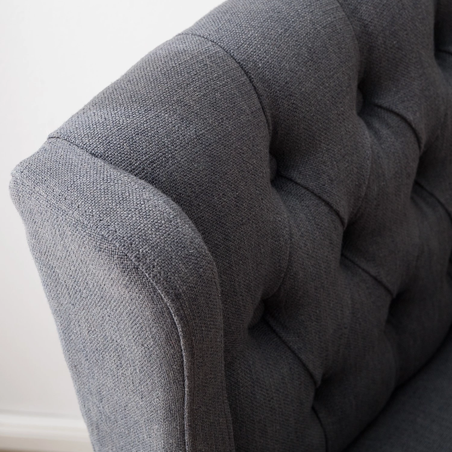 Maison Belfort Chaise de bar Nola - Tissu - Chêne massif - Gris foncé / Chêne foncé 11 Maison Belfort Chaise de bar Nola - Tissu - Chêne massif - Gris foncé / Chêne foncé – Image 11