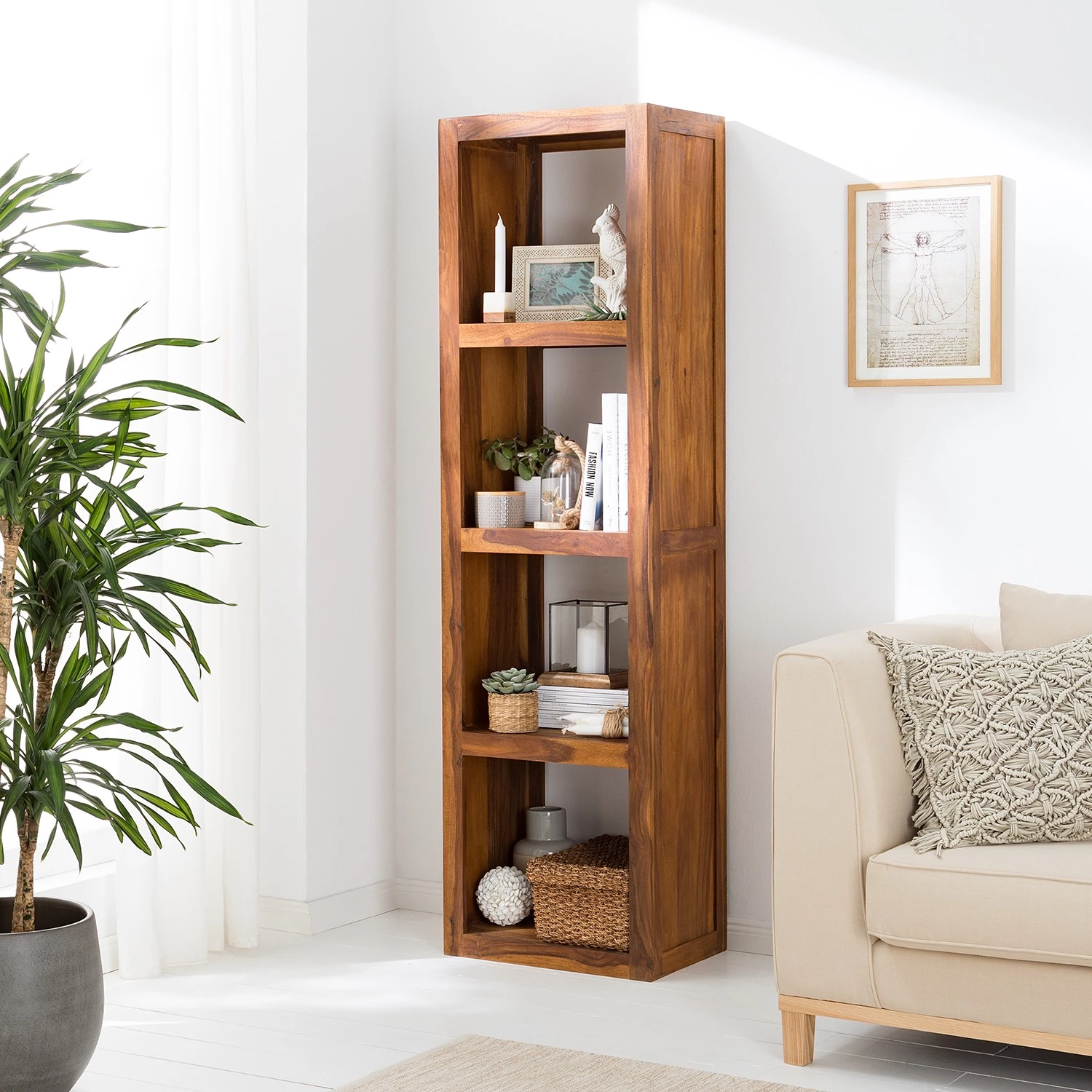 Ars Natura Etagère Ohio - Sheesham massif 2 Ars Natura Etagère Ohio - Sheesham massif – Image 2