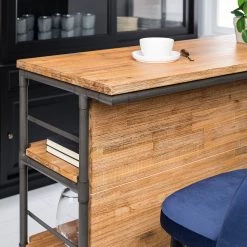 Ars manufacti Bar Atelier - Acacia partiellement massif / Métal - Acacia / Anthracite -Meubles de salle à manger Soldes Magasin 1000008791 210903 10432300001 DETAILS P000000001000008791