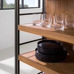 Ars manufacti Bar Manchester - Acacia massif / Métal - Acacia / Anthracite -Meubles de salle à manger Soldes Magasin 1000008798 220624 023 MOOD DETAILS P000000001000008798 mood