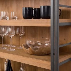 Ars manufacti Bar Manchester - Acacia massif / Métal - Acacia / Anthracite -Meubles de salle à manger Soldes Magasin 1000008798 220624 026 MOOD DETAILS P000000001000008798 mood