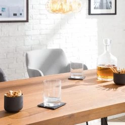 Ars manufacti Table de bar Manchester - Acacia massif / Métal - Acacia / Anthracite -Meubles de salle à manger Soldes Magasin 1000008800 180629 12081405 GALLERYIMAGES P000000001000008800