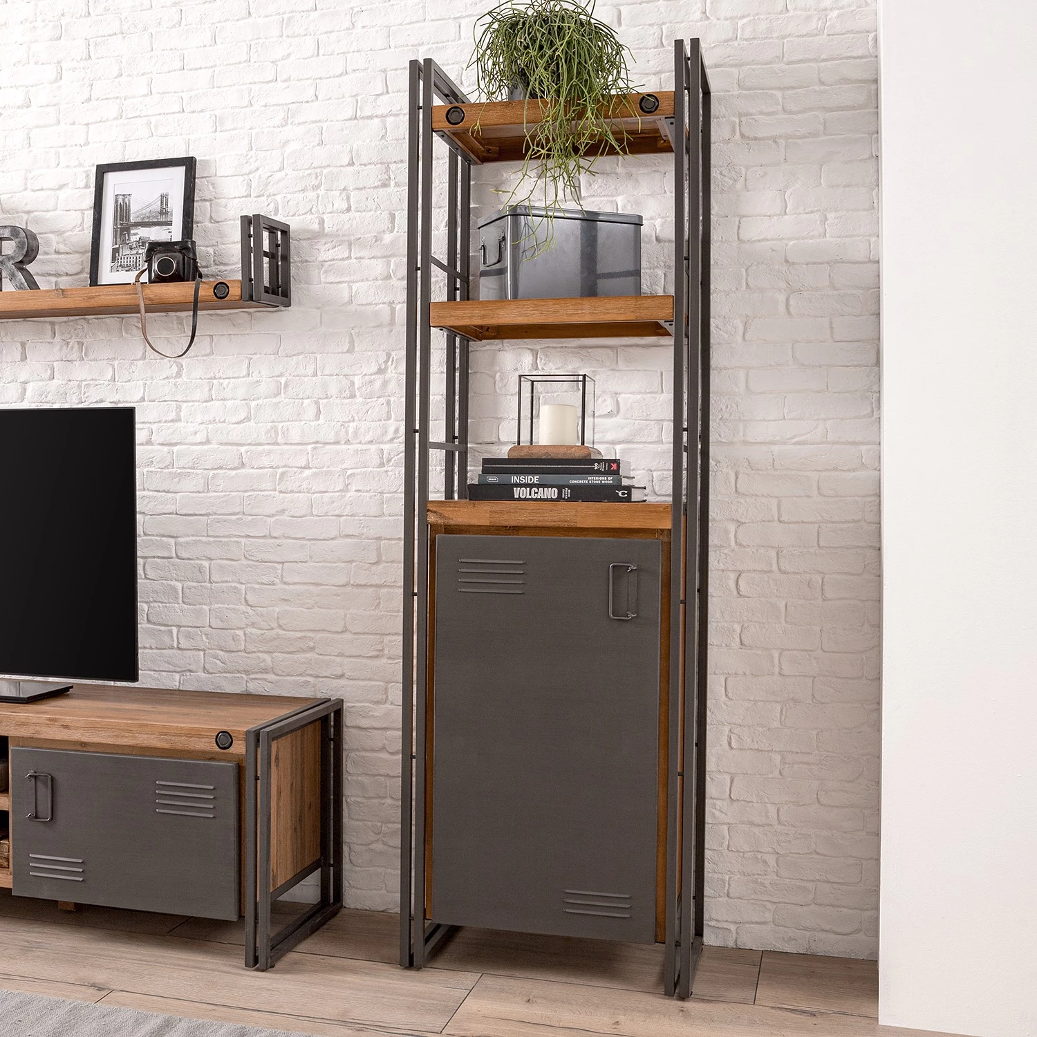 Ars manufacti Étagère Manchester - Acacia massif / Métal 4 Ars manufacti Étagère Manchester - Acacia massif / Métal – Image 4