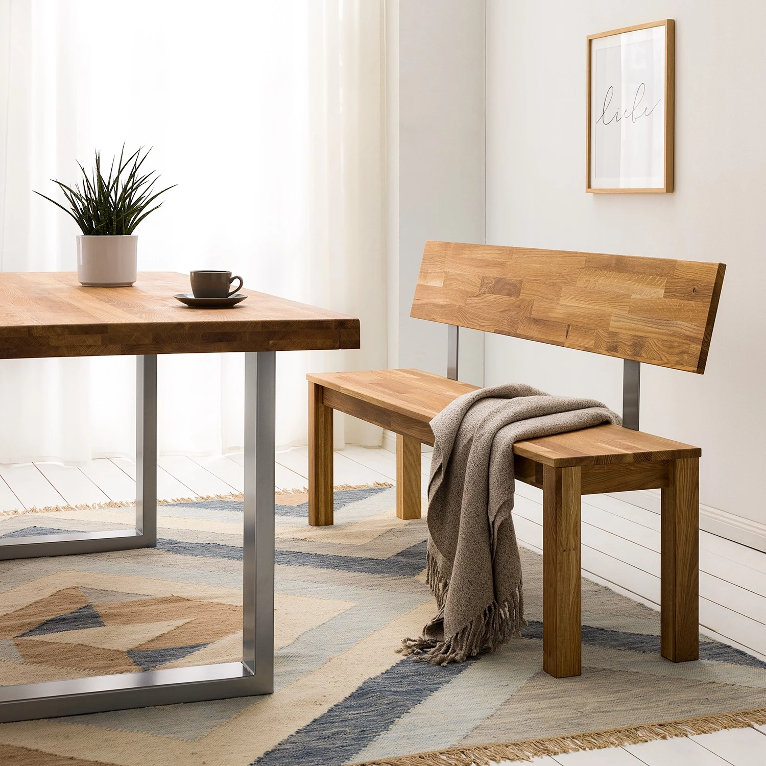 Ars Natura Banc Briana I - Largeur : 160 cm 2 Ars Natura Banc Briana I - Largeur : 160 cm – Image 2