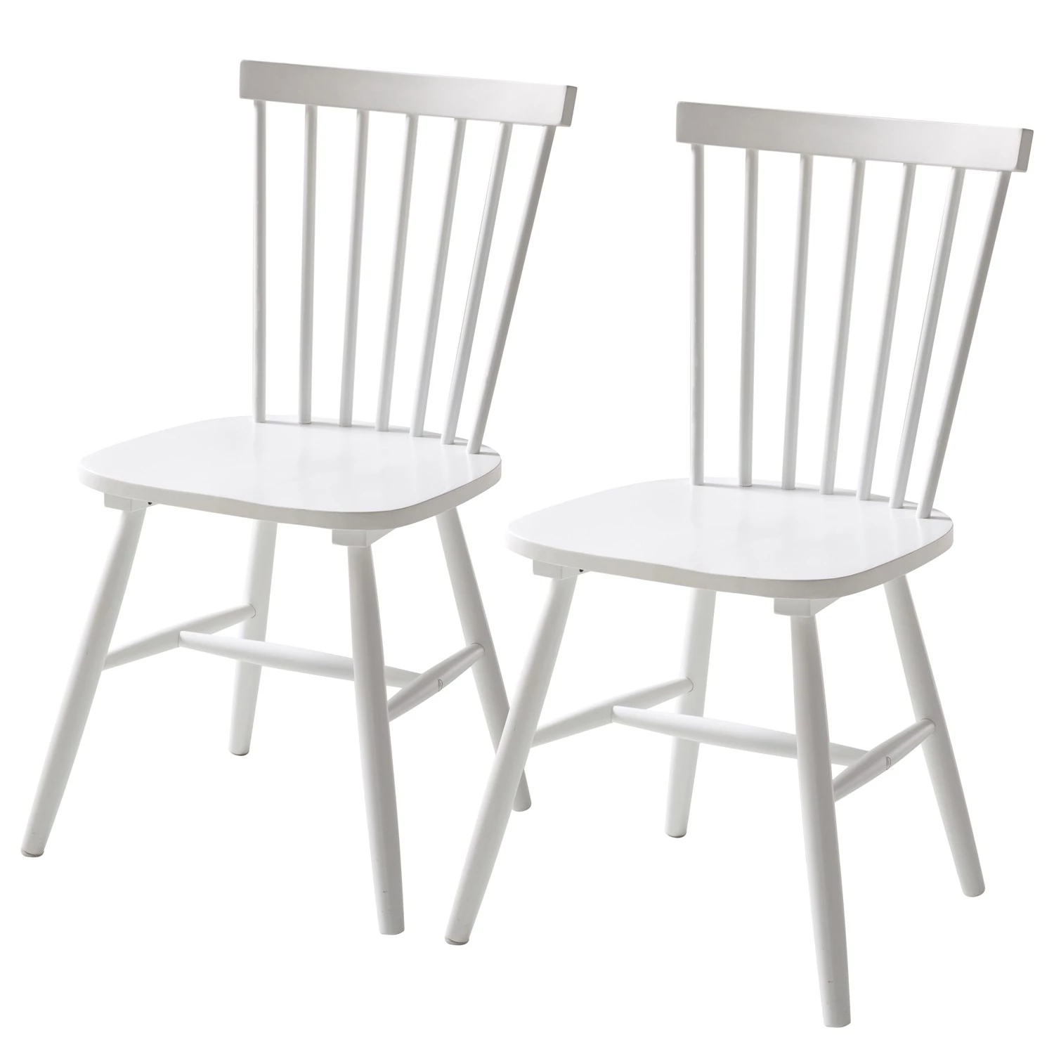 Mørteens Chaises Jalenas (lot de 2) - Blanc 1 Mørteens Chaises Jalenas (lot de 2) - Blanc