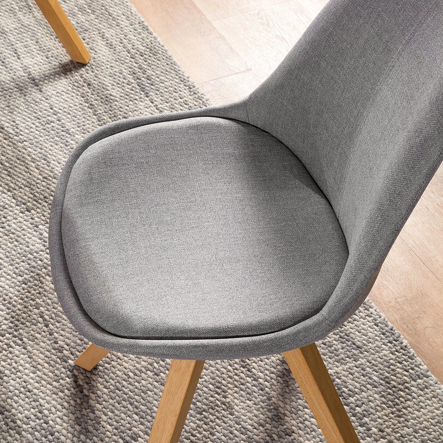 Mørteens Chaises capitonnées Aledas II - Tissu Cors: Granite - Lot de 2 12 Mørteens Chaises capitonnées Aledas II - Tissu Cors: Granite - Lot de 2 – Image 12