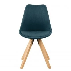 Mørteens Chaises capitonnées Aledas II - Tissu Cors: Bleu jean - Lot de 2 -Meubles de salle à manger Soldes Magasin 1000015960 190619 18132100004 GALLERYIMAGES P000000001000015960