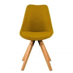 Mørteens Chaises capitonnées Aledas II - Tissu Cors: Jaune curry - Lot de 2 -Meubles de salle à manger Soldes Magasin 1000015961 201008 06201700029 DETAILS P000000001000015961