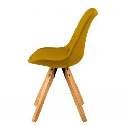 Mørteens Chaises capitonnées Aledas II - Tissu Cors: Jaune curry - Lot de 2 -Meubles de salle à manger Soldes Magasin 1000015961 201008 06202100031 DETAILS P000000001000015961