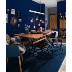 Mørteens Chaises à accoudoirs Nicholas - Tissu Cors: Bleu jean - 1 chaise -Meubles de salle à manger Soldes Magasin 1000016018 180920 11445705 MOOD GALLERYIMAGES P000000001000016018 mood