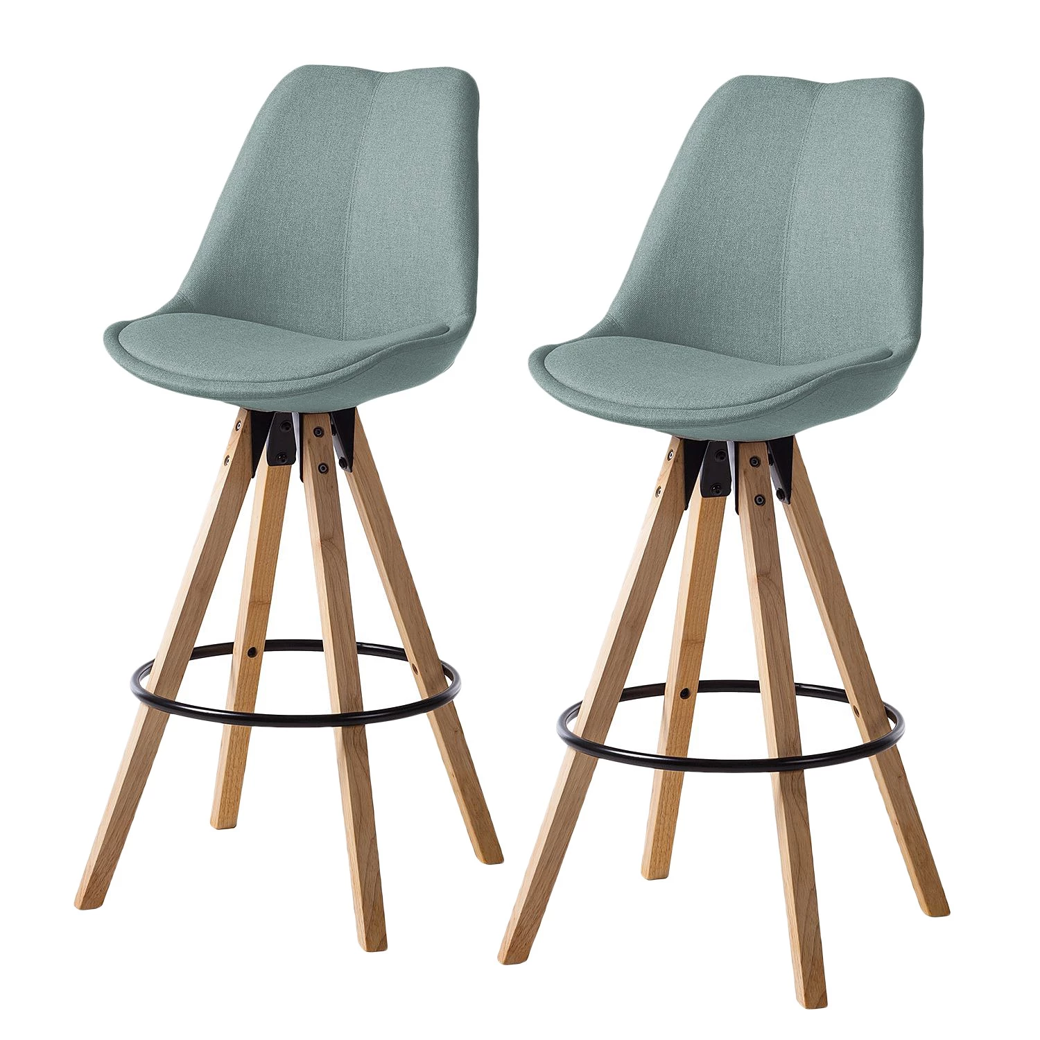 Mørteens Chaises de bar Aledas II - Gris menthe - Lot de 2 1 Mørteens Chaises de bar Aledas II - Gris menthe - Lot de 2