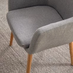 Mørteens Chaises à accoudoirs Nicholas XXL - Tissu Cors: Granite - 1 chaise -Meubles de salle à manger Soldes Magasin 1000016139 201008 06224500180 DETAILS P000000001000016139