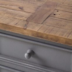 Maison Belfort Buffet Balignton I - Pin massif - Gris -Meubles de salle à manger Soldes Magasin 1000027368 200928 14081900009 DETAILS P000000001000027368