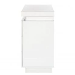 Fredriks Commode Emblaze II - avec éclairage - Blanc brillant -Meubles de salle à manger Soldes Magasin 1000027392 200811 13493500052 DETAILS P000000001000027392