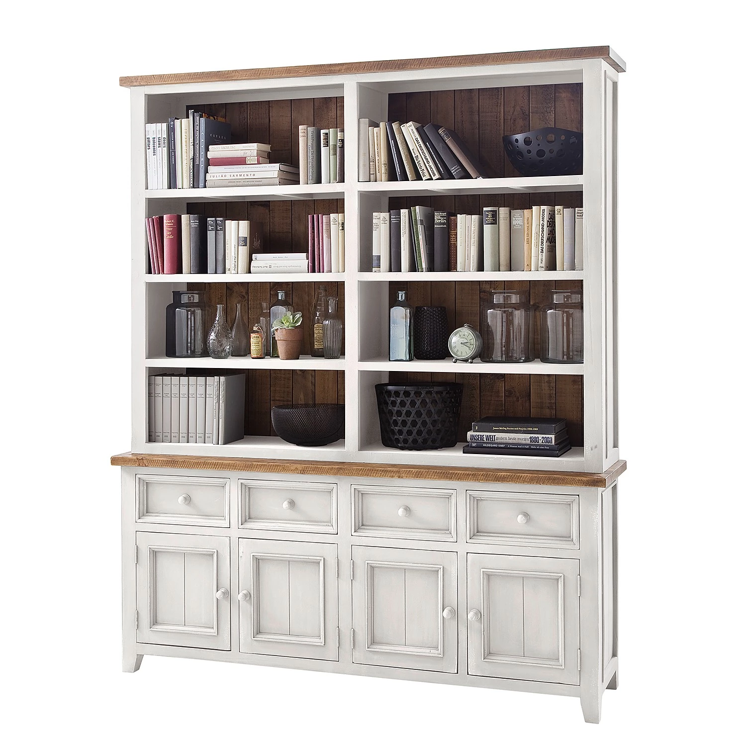 Maison Belfort Meuble bibliothèque Balignton - Blanc 1 Maison Belfort Meuble bibliothèque Balignton - Blanc