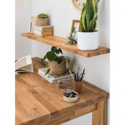 Ars Natura Etagère murale Pia - Chêne sauvage massif huilé -Meubles de salle à manger Soldes Magasin 1000032596 190516 15254800010 MOOD GALLERYIMAGES P000000001000032596 mood