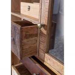 Ars manufacti Étagère Curenna I - Manguier partiellement massif - Manguier / Marron -Meubles de salle à manger Soldes Magasin 1000040374 220127 130021000040 DETAILS P000000001000040374