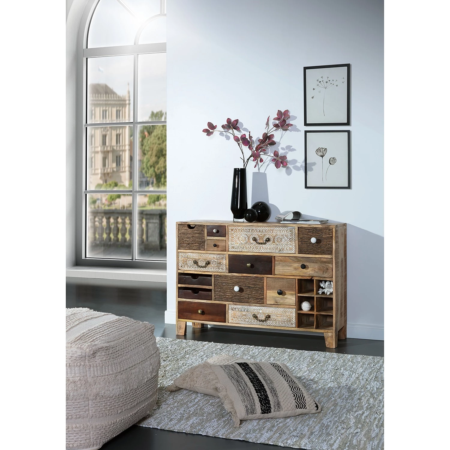 Ars manufacti Commode Curenna I - Manguier partiellement massif - Manguier / Marron 3 Ars manufacti Commode Curenna I - Manguier partiellement massif - Manguier / Marron – Image 3