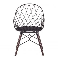 Eva Padberg Collection Chaise à accoudoirs Le Gaillard - Noir / marron foncé 20 Eva Padberg Collection Chaise à accoudoirs Le Gaillard - Noir / marron foncé -Meubles de salle à manger Soldes Magasin 1000050802 200610 13022400005 DETAILS P000000001000050802