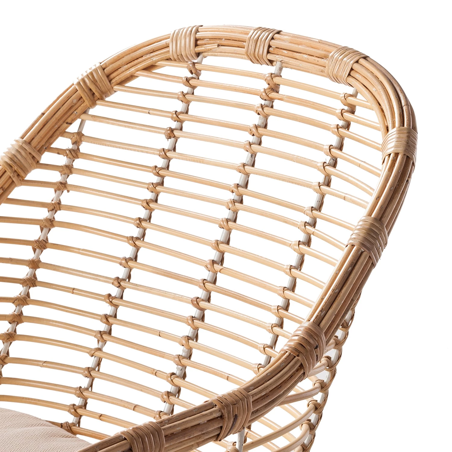 Eva Padberg Collection Chaise Garston (avec coussin d'assise) - Rotin / Métal - Rotin / Blanc 11 Eva Padberg Collection Chaise Garston (avec coussin d'assise) - Rotin / Métal - Rotin / Blanc – Image 11