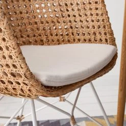 Mørteens Chaise Nokomai (avec coussin d'assise) - Rotin / Métal - Rotin / Blanc -Meubles de salle à manger Soldes Magasin 1000050850 201130 10401600005 MOOD DETAILS P000000001000050850 mood