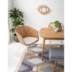 Mørteens Chaise Nokomai (avec coussin d'assise) - Rotin / Métal - Rotin / Blanc -Meubles de salle à manger Soldes Magasin 1000050850 201130 10401600007 MOOD DETAILS P000000001000050850 mood