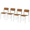 Mooved Chaises Comet (lot de 4) - Marron