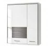 Loftscape Vitrine suspendue Kushiro - Blanc brillant / Gris