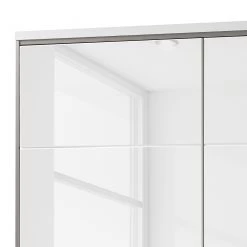 Loftscape Vitrine suspendue Kushiro - Blanc brillant / Gris -Meubles de salle à manger Soldes Magasin 1000064125 200811 13530900373 DETAILS P000000001000064125