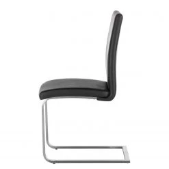 Fredriks Chaises cantilever Augusta I (lot de 2) - Cuir Aude: Noir - Sans accoudoirs -Meubles de salle à manger Soldes Magasin 1000064492 190617 09323800012 GALLERYIMAGES P000000001000064492