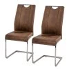 Fredriks Chaises cantilever Scalea (lot de 2) - Marron vintage