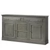 Maison Belfort Buffet Azjana - Pin massif - Gris
