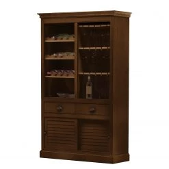 Ridgevalley Étagère à vin Sollerön I - Pin marron / Noir -Meubles de salle à manger Soldes Magasin 1000084512 201004 12392601443 DETAILS P000000001000084512