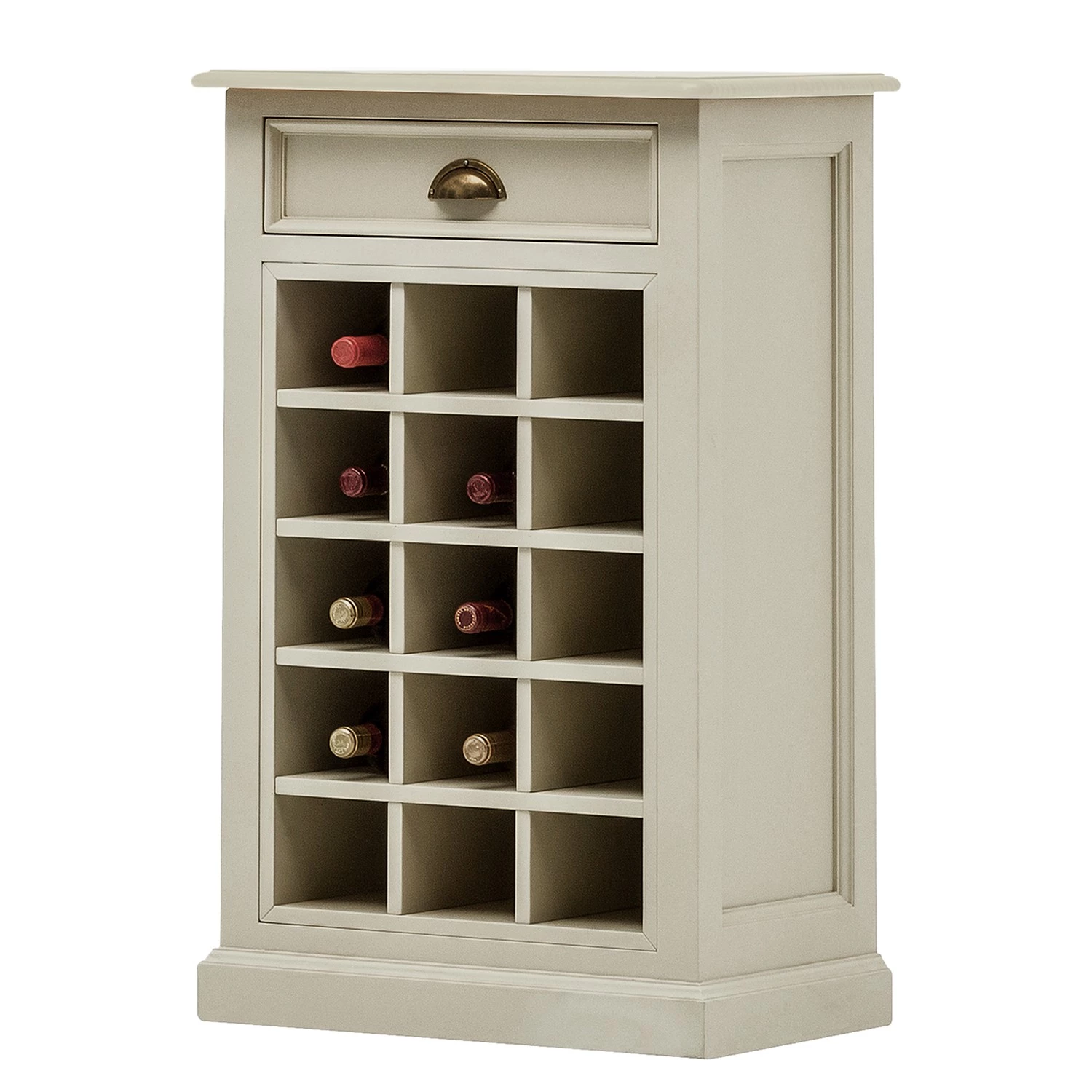 Ridgevalley Étagère à vin Sollerön II - Pin blanc / Laiton 5 Ridgevalley Étagère à vin Sollerön II - Pin blanc / Laiton – Image 5