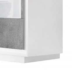 LC Spa Vitrine Forenza - Imitation béton / Blanc -Meubles de salle à manger Soldes Magasin 1000091563 201029 08244000114 DETAILS P000000001000091563