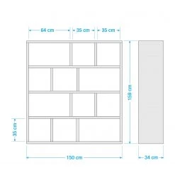 Temahome Étagère Berlin - Blanc mat - Blanc / Marron clair - 150 x 159 cm 15 Temahome Étagère Berlin - Blanc mat - Blanc / Marron clair - 150 x 159 cm -Meubles de salle à manger Soldes Magasin 1000094982 190926 12223200004 SKETCH DETAILS P000000001000094982 sketch