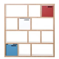 Temahome Étagère Berlin - Blanc mat - Blanc / Marron clair - 150 x 159 cm 11 Temahome Étagère Berlin - Blanc mat - Blanc / Marron clair - 150 x 159 cm -Meubles de salle à manger Soldes Magasin 1000094982 201016 13173700055 DETAILS P000000001000094982