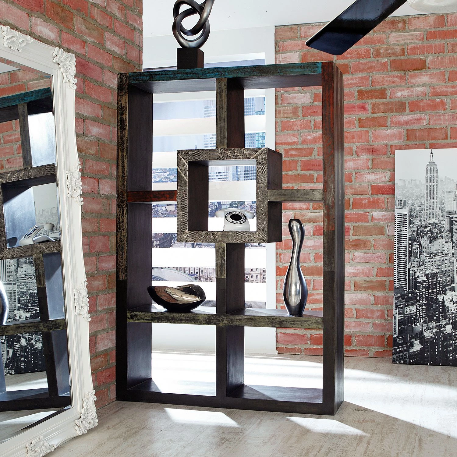 Wolf-Möbel Étagère de séparation Goa - Multicolore 2 Wolf-Möbel Étagère de séparation Goa - Multicolore – Image 2