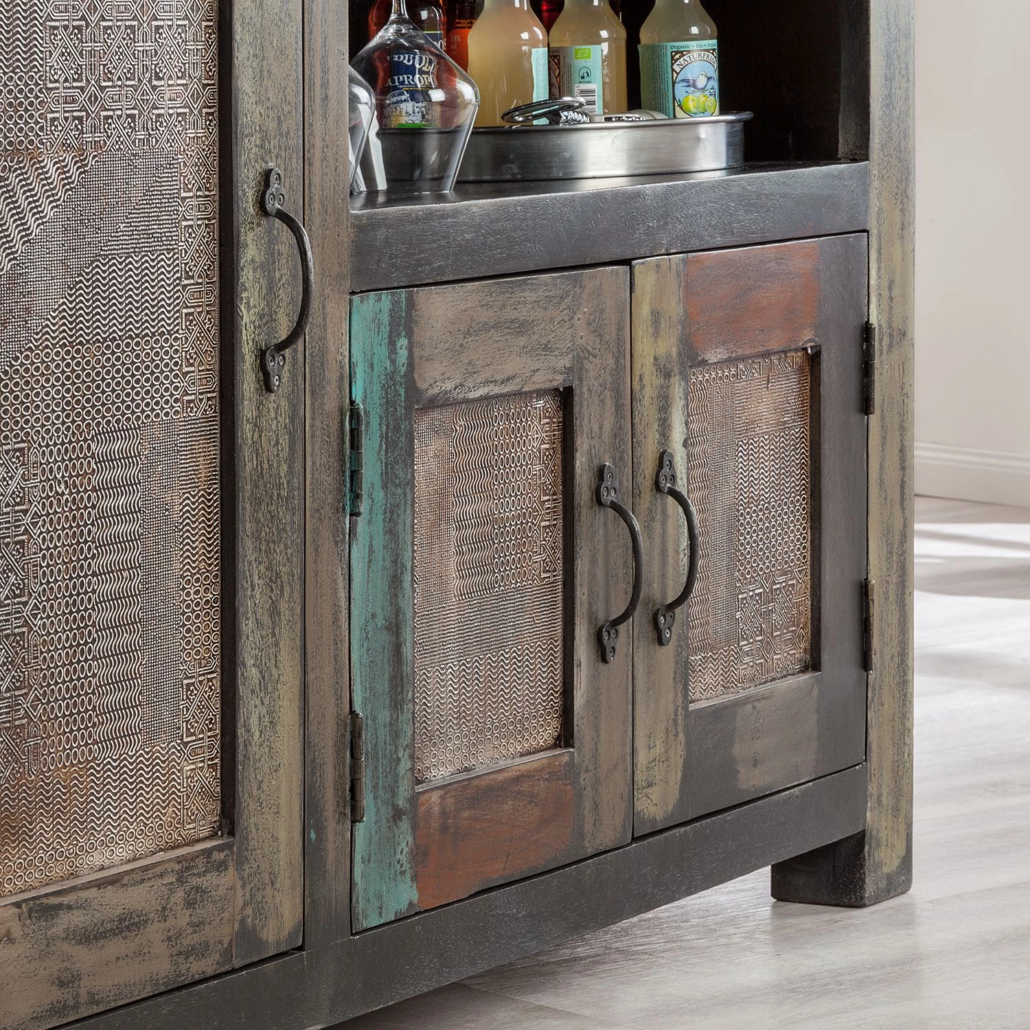 Wolf-Möbel Bar Goa - Partiellement en manguier massifs - Multicolore 10 Wolf-Möbel Bar Goa - Partiellement en manguier massifs - Multicolore – Image 10