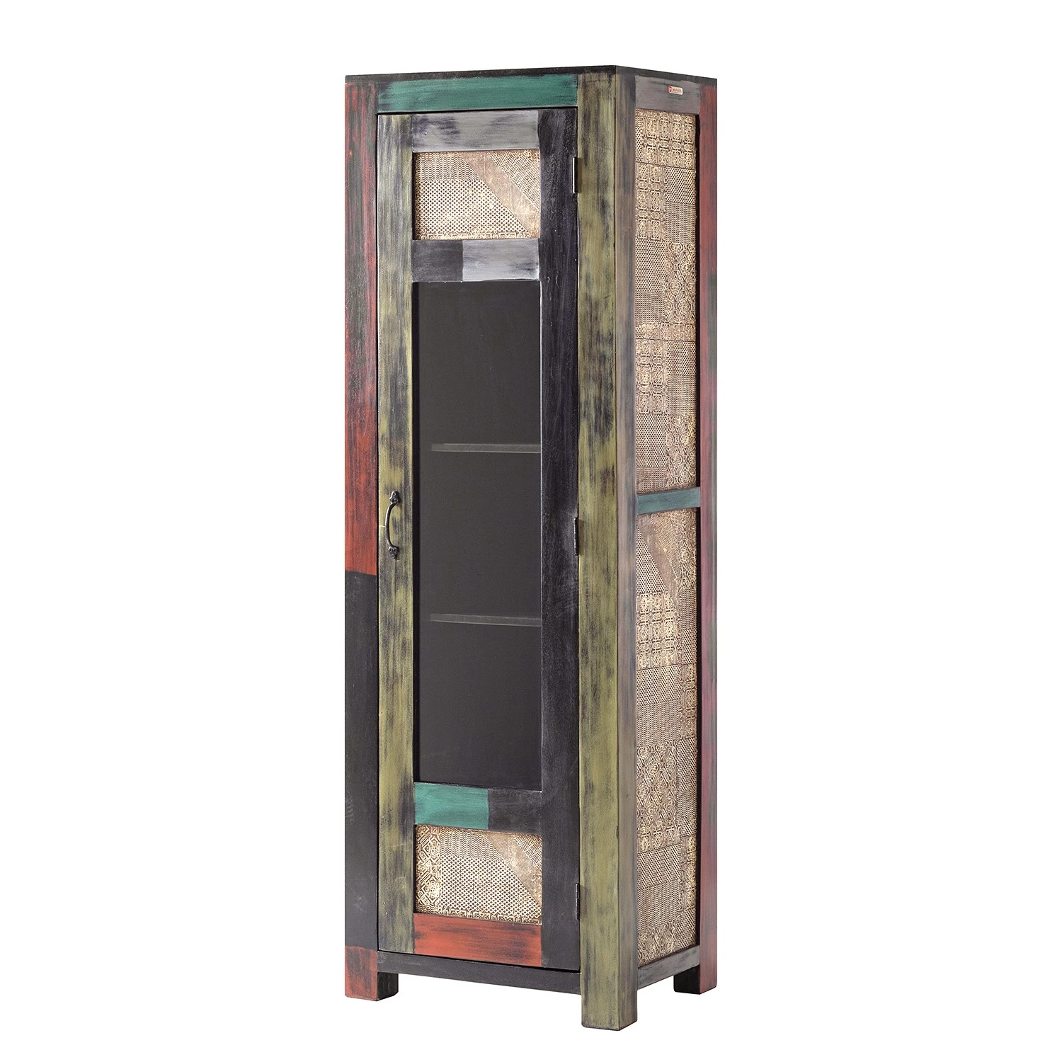 Wolf-Möbel Vitrine Goa I - Partiellement en manguier et acacia massifs 1 Wolf-Möbel Vitrine Goa I - Partiellement en manguier et acacia massifs