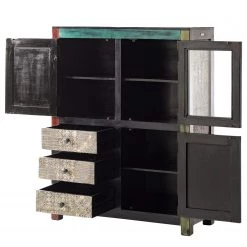 Wolf-Möbel Buffet haut Goa II - Partiellement en manguier et acacia massifs -Meubles de salle à manger Soldes Magasin 1000104040 191106 09425400022 DETAILS P000000001000104040