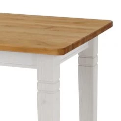 Maison Belfort Table Bergen I - Pin massif - Pin coloris lessivé / Pin blanc - Sans rallonge -Meubles de salle à manger Soldes Magasin 1000104259 211122 08320300161 DETAILS P000000001000104259