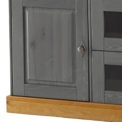 Maison Belfort Commode Bergen I - Pin massif - Pin gris / Pin lessivé -Meubles de salle à manger Soldes Magasin 1000104340 211122 08320600627 DETAILS P000000001000104340