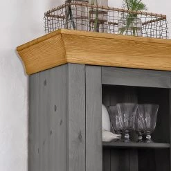 Maison Belfort Armoire vitrine Bergen - Epicéa gris / Epicéa lessivé 17 Maison Belfort Armoire vitrine Bergen - Epicéa gris / Epicéa lessivé -Meubles de salle à manger Soldes Magasin 1000104342 211122 08320700657 DETAILS P000000001000104342