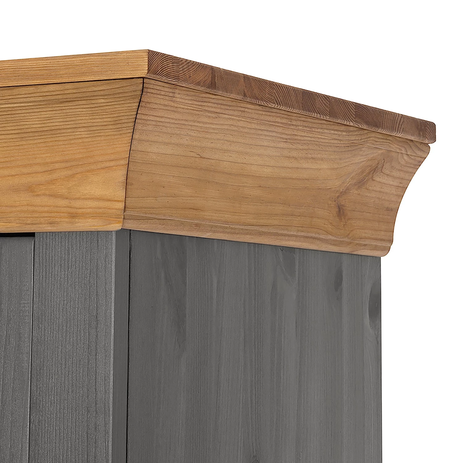 Maison Belfort Armoire vitrine Bergen - Epicéa gris / Epicéa lessivé 10 Maison Belfort Armoire vitrine Bergen - Epicéa gris / Epicéa lessivé – Image 10